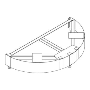 Round Metal Base Kickplate
