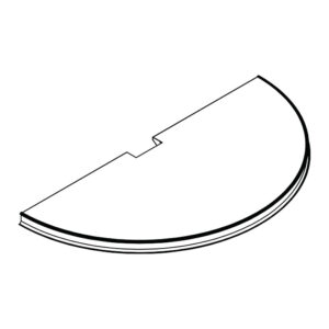 Round Metal Base Shelf