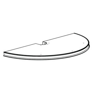 Round Metal Upper Shelf Modified