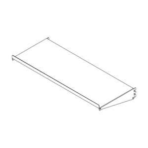Saddle Bag Display Over Reach-In Cooler Metal Shelf