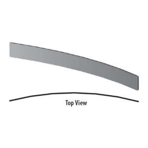Standard Base Shelf Multi Radius Front Concave Kickplate
