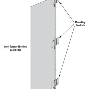 Steel Storage Shelving Back Retainer Hardware Pack