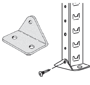 Steel Storage Shelving Anchor Plate