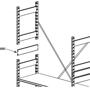 Steel Storage Shelving Extension Upright Connector