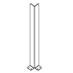 Steel Storage Shelving Upright Floor Guard
