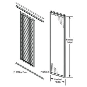 Sliding Peg Panels, Regular-Duty