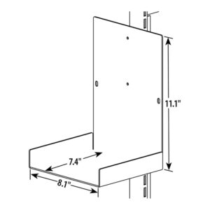 Sanitizing Station Accessory, Gallon Jug Holder for End Frame