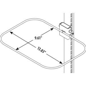 Sanitizing Station Accessory, Trash Can Holder for End Frame