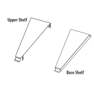 Spacer System Inside Radius Upper & Base Shelves