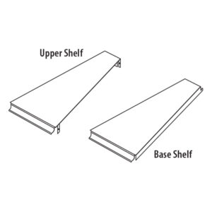 Spacer System Outside Radius Upper & Base Shelves