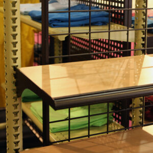 Straight-In Upper Shelf with Wooden Top