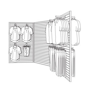 Freestanding Slatwall Display