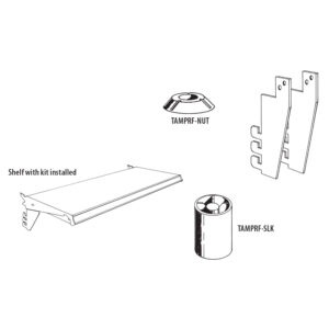 Tamper Proof Shelf Locking Kit (NUT)