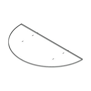 Tube Line Circular Metal Shelf