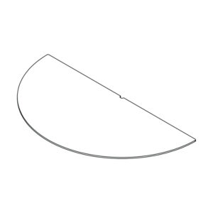 Tube Line Circular Wood Insert