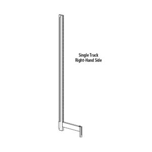 Tube Line Half Counter Uprights- Single Back End, No Levelers
