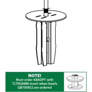 Tube Line Queuing Acrylic Bowl Mount