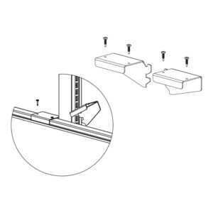 TOEM Top Bracket & Hardware for Top Upright Access