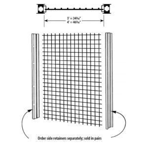 Wire Grid Back System for Centered Backs (BXSWG)
