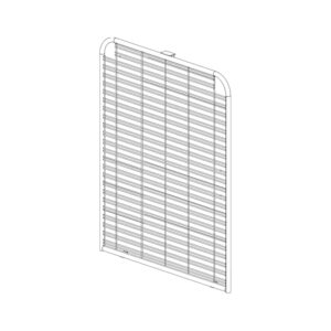 Wire T-Rack End Panel