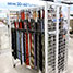 Wire Grid Belt Apparel Rack