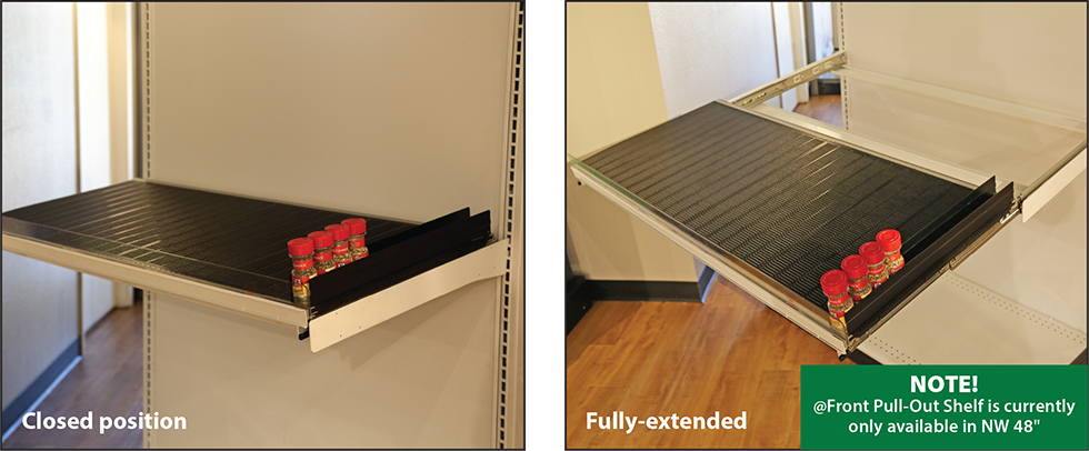 @Front Pull-Out Roller Shelf System