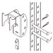 Three Position Overhead Flat Panel TV Attachment Bracket