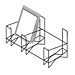 Wire Freestanding Frame Holder
