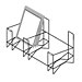 Wire Freestanding Frame Holder