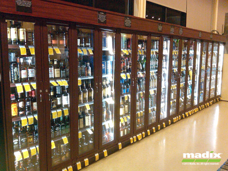 Liquor Security Cabinet Gondola Lock Up System By Madix