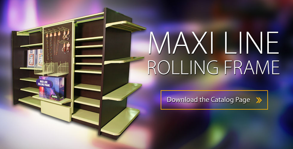 Maxi Line Rolling Frame Space-Efficient Rolling Display