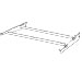 Glass Shelf Frame with Two Crossbars