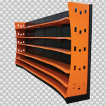 Half-Radius Concave Shelving