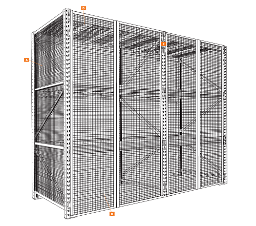 Pallet Rack Security Doors