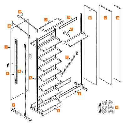 Tubular Pharmacy Shelving