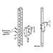 Three Position Overhead Flat Panel TV Attachment Bracket