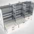 Vesta Aisle and Wall Fixture Under Drawer System