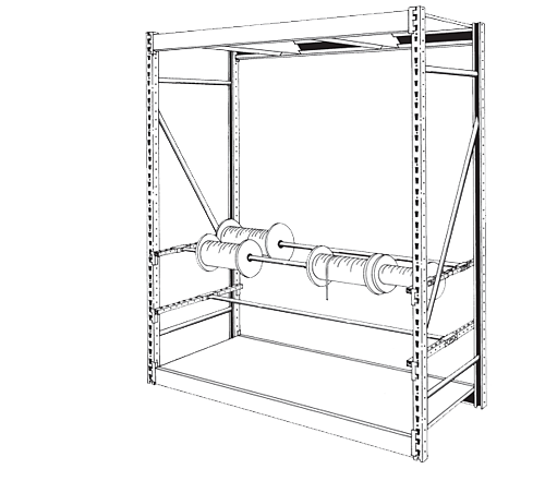 Wide Span Roll Goods Display