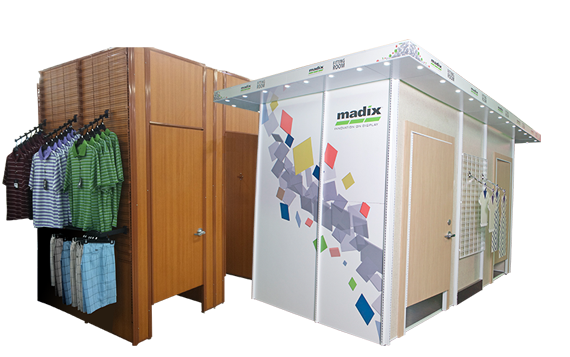 Maximize sales floor real estate with modular fitting rooms