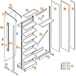 Tubular Pharmacy Shelving