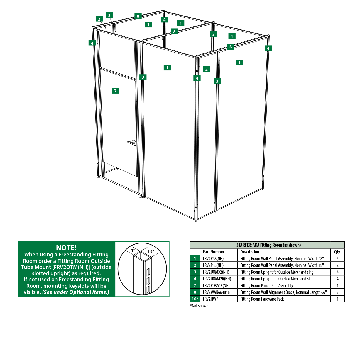 Modular Fitting And Dressing Rooms Tube Line And Maxi Line