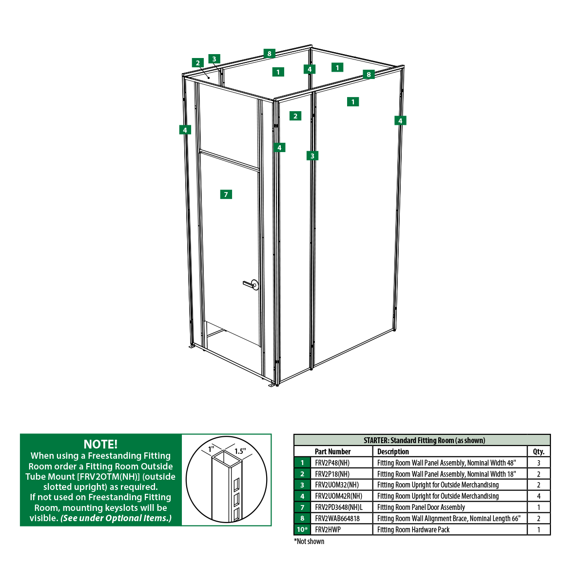 Modular Fitting And Dressing Rooms Tube Line And Maxi Line