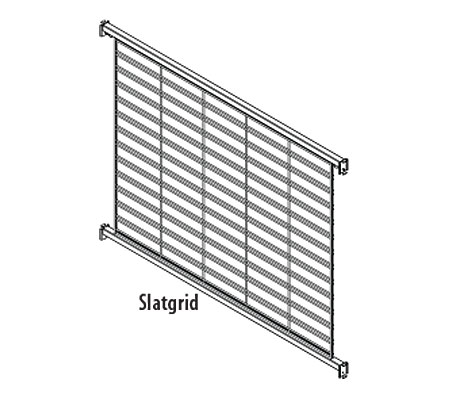 LUQB(TYPE)SP(NW)(NH)-Luxe Queuing Wire Grid Backs with One (1) Panel Per Section