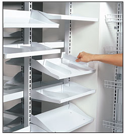 Tubular Pharmacy Shelf Divider