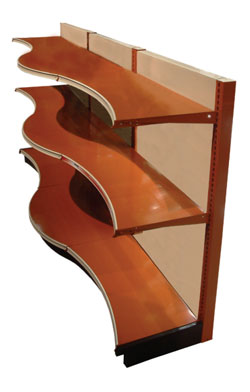 (OPT)MRFC(NW)(ND)-(ID)-Standard Upper & Base Shelf with Multi Radius Concave Front