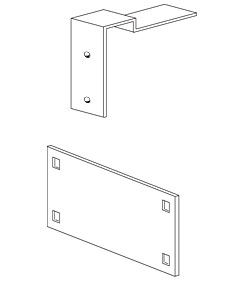 Pallet Rack Security Door Hinge Hardware Kit