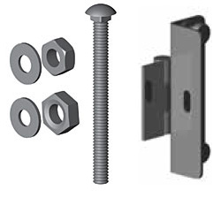 Pallet Rack Security Door Hardware Kit