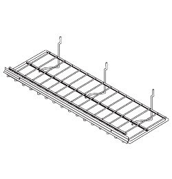 WCANSSW(NL)(ND)-(OPT)-Wire Snack Shelf