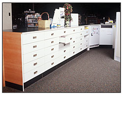 Wood Work Counter Units