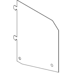 Multi Media Displayer Bookshelf Metal Divider Panel